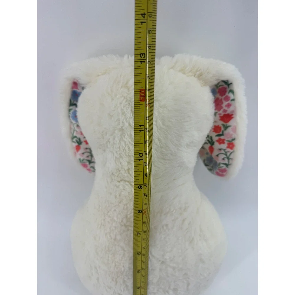 Target Bullseye Easter Bunny Rabbit Stuffed Animal Cream Floral Spring‎ Decor